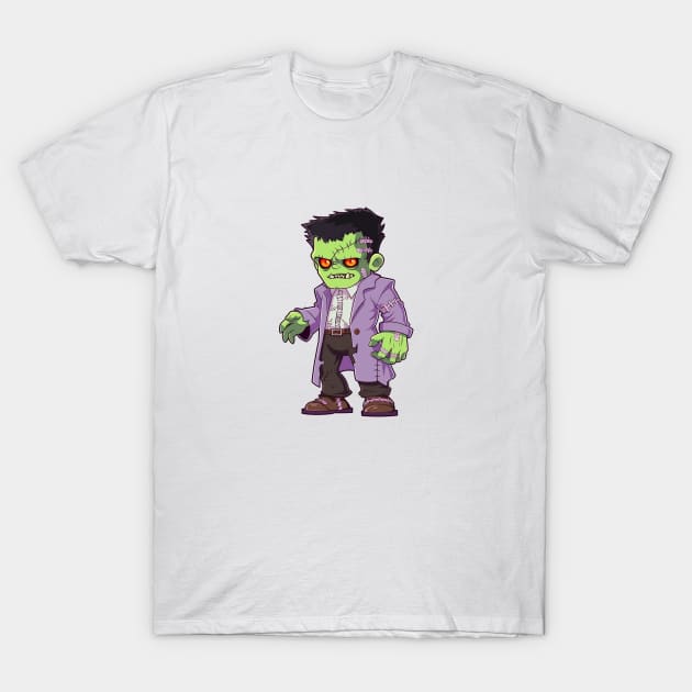 Frankenstein T-shirt Designs for Halloween T-Shirt by ragil_studio